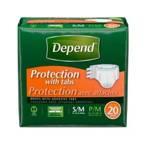 Overnite Briefs, Maximum Absorbency, Small/ Medium, 20/pkg, 3 pkg/cs