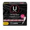 U by Kotex® Barely There® Liners, Thin, 18/pk, 24 pk/cs