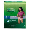 Underwear, Maximum Absorbency, Small, Women, Tan, 19/pk, 2 pk/cs