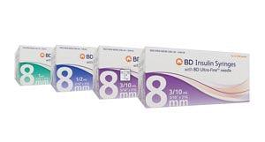 Insulin Syringe w/ Ultra-Fine™ Needle, 31G x 5/16