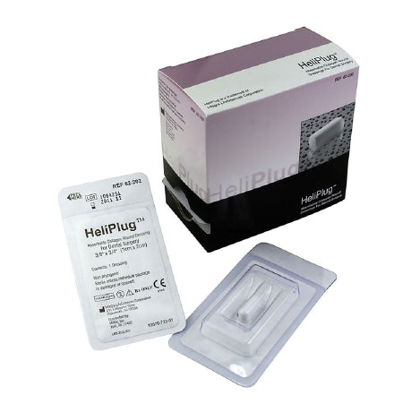 HeliPLUG Collagen Wound Dressing, 3/8" x 3/4" (1cm x 2cm), Sterile. 10/pk