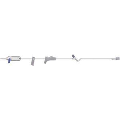 IV Admin Set, 15 Drops Per mL, 78" Length, 16 mL Priming Volume, Vented/Non-Vented, 1 Slide Clamp, Roller Clamp, 1 Y Site, Rotating Male Luer Lock, PE Poly Pouch, 50/cs
