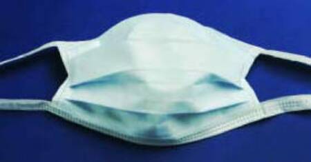 Surgical Mask Cardinal Health™ Anti-fog Foam Pleated Tie Closure One Size Fits Most Blue NonSterile (50/BX 6BX/CS)