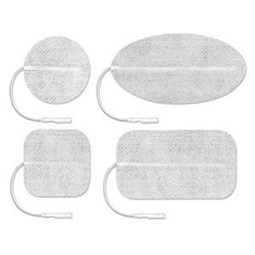 ValuTrode Cloth Electrode, White Fabric Top, 2" x 2" Square, 4/pk, 10 pk/bg, 1 bg/cs (090158)