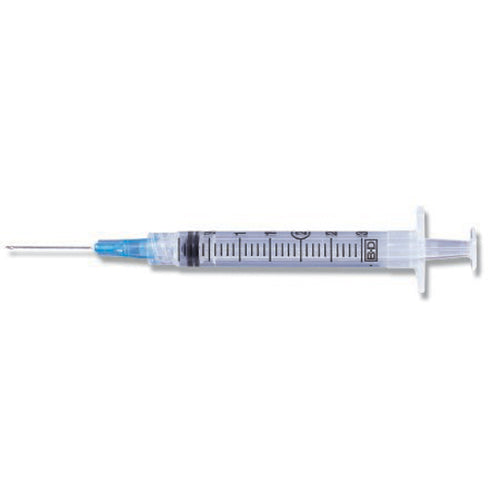 Syringe, 3mL, Blunt Fill Needle & Luer-Lok™ Tip Combination, 18G x 1½", 100/bx, 8 bx/cs