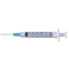 Syringe, 3mL, Blunt Fill Needle & Luer-Lok™ Tip Combination, 18G x 1½", 100/bx, 8 bx/cs