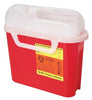 Sharps Collector, 5.4 Qt, Side Entry, Red, 20/cs