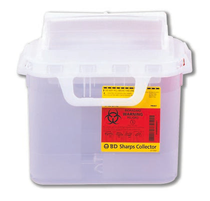 Sharps Collector, 5.4 Qt, Side Entry, Pearl, 20/cs