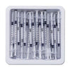 Allergist Tray, ½mL, Permanently Attached Needle, 27G x ½", Regular Bevel, 25/tray, 40 trays/cs