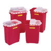 Sharps Collector, 19 Gal, Slide Top, Red, 5/cs