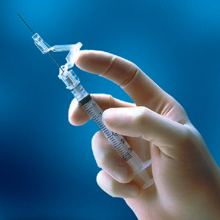 Syringe, 3mL, 25G x 5/8" Shielding Subcutaneous Injection Needle, Regular Bevel, Regular Wall, Detachable Needle, 50/bx, 8 bx/cs
