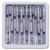 Tray, 1mL Allergist, 1mL, 27 G x ½" SafetyGlide™ Permanently Attached, Regular Bevel Needle, 25/tray, 40 tray/cs