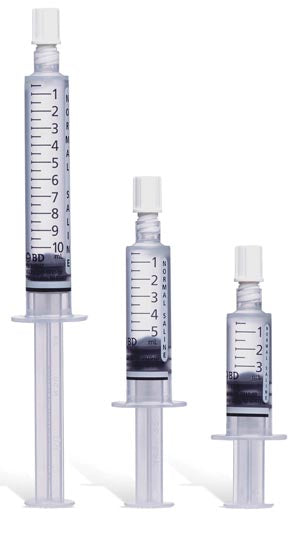 Normal Saline Syringe, 10mL, Standard Plunger Rod, Blunt Plastic Cannula, 30/bx, 4 bx/cs (Temp Sensitive; Non-Returnable)