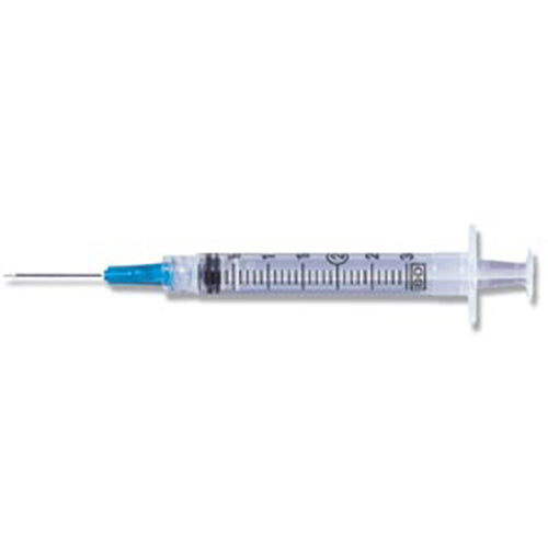 Syringe/ Needle Combination, 3mL, Luer-Lok™ Tip, 21G x 1", 100/bx, 8 bx/cs