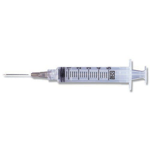 Syringe/ Needle Combination, 5mL, Luer-Lok™ Tip, 22G x 1", 100/bx, 4 bx/cs