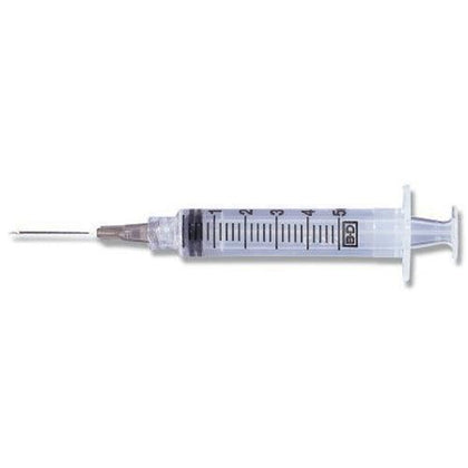 Syringe/ Needle Combination, 5mL, Luer-Lok™ Tip, 22G x 1