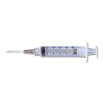 Syringe/ Needle Combination, 5mL, Luer-Lok™ Tip, 22G x 1½