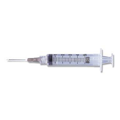Syringe/ Needle Combination, 5mL, Luer-Lok™ Tip, 22G x 1½