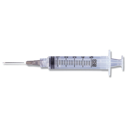 Syringe/ Needle Combination, 5mL, Luer-Lok™ Tip, 21G x 1½
