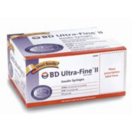 Insulin Syringe w/ Ultra-Fine™ Needle, 31G x 5/16