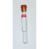 Glass Tube, Conventional Stopper, 16 x 100mm, 10.0mL, Red, Paper Label, No Additive, Silicone Coated, 100/bx
