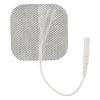Electrode, 2" x 2" Square, White Cloth, Latex Free, 4/pkg