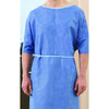 Graham Medical Exam Gown, Non-Woven, 42" x 50", Blue (Yellow Tie), X-Large