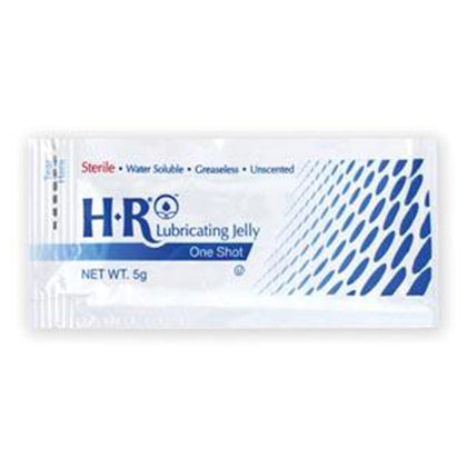 HR Sterile Lubricating Jelly 5gm One Shot, 144/bx