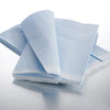 Fanfold Drape Sheet, Tissue/ Poly/ Tissue, Blue, 40" x 48", 50/cs