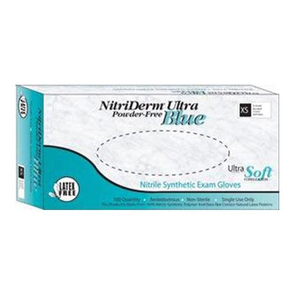 Gloves, Exam, Medium, Nitrile, Chemo Tested, Non-Sterile, PF, Textured, Blue, 100/bx, 10 bx/cs