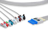 ECG Leadwire, 5 Leads Pinch/Grabber, Philips Compatible w/ OEM: 989803125841, LDW-05BK-MXAS-0000, LDW-05BK-29AS-0000, LDW-05BK-51AS-0000, LW-3090SMX/5A, M1973A, M1968A, 989803125841
