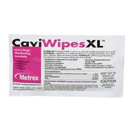 XL CaviWipes, Single, 50/bx, 6 bx/cs (091265)