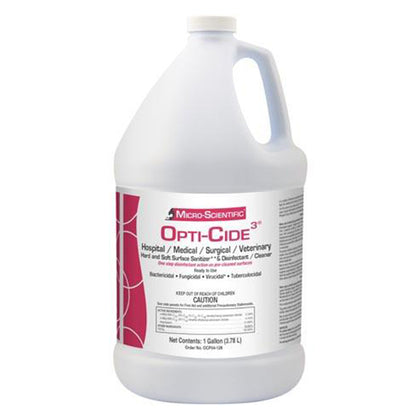 Opti-Cide3 Disinfectant, 1 Gallon Pour Bottle, 4/cs (LTD QTY Hazmat Item) (Cannot Ship Air)