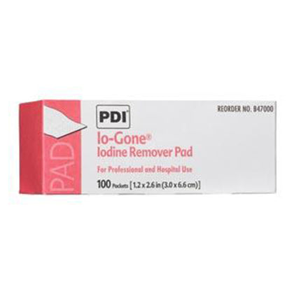 IO-GONE®Iodine Remover Pad, 1/pk, 100 pk/bx, 10 bx/cs - Cimadex International