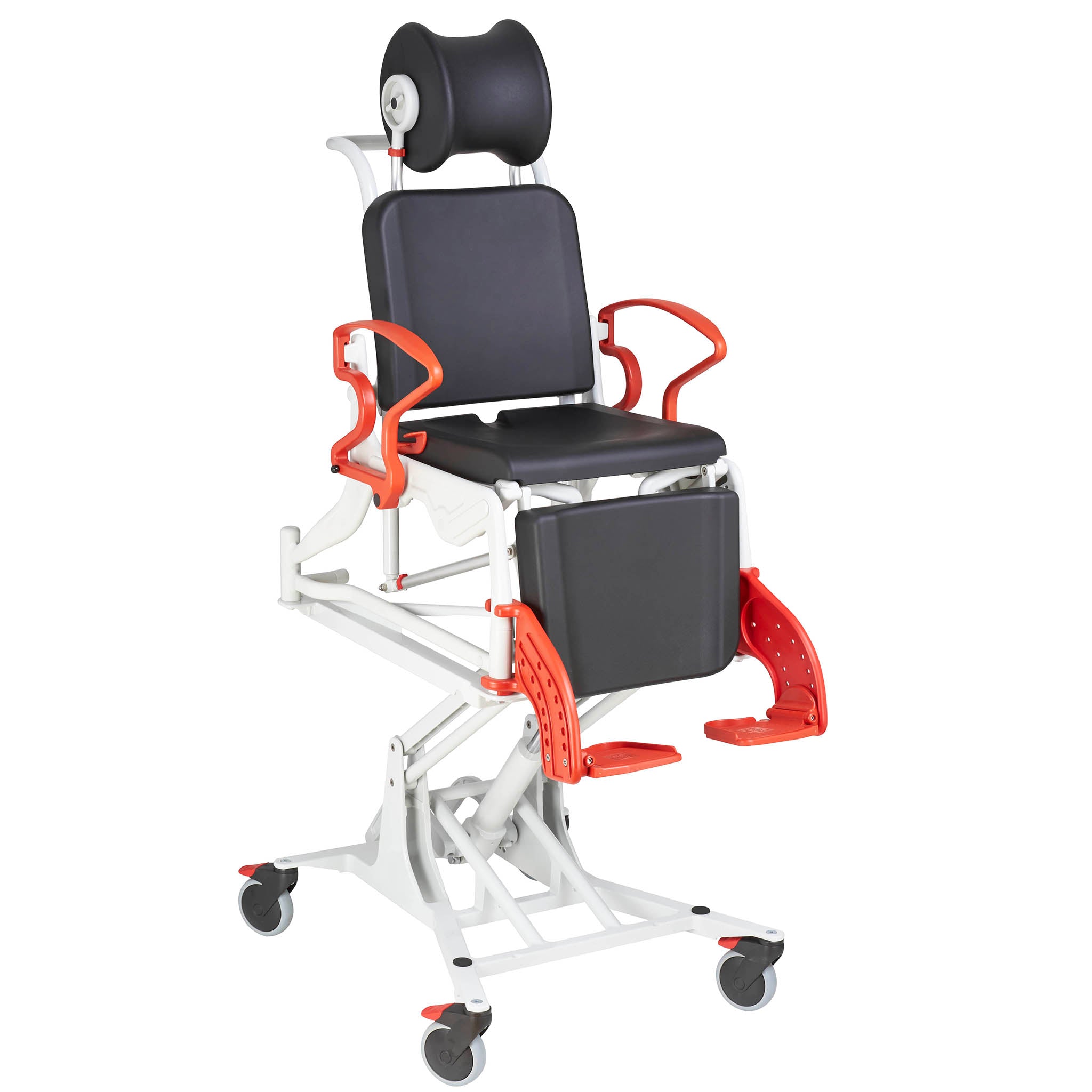 TR Equipment Rebotec Phoenix Hydraulic Height Adjustable Reclining Commode/ Shower Chair