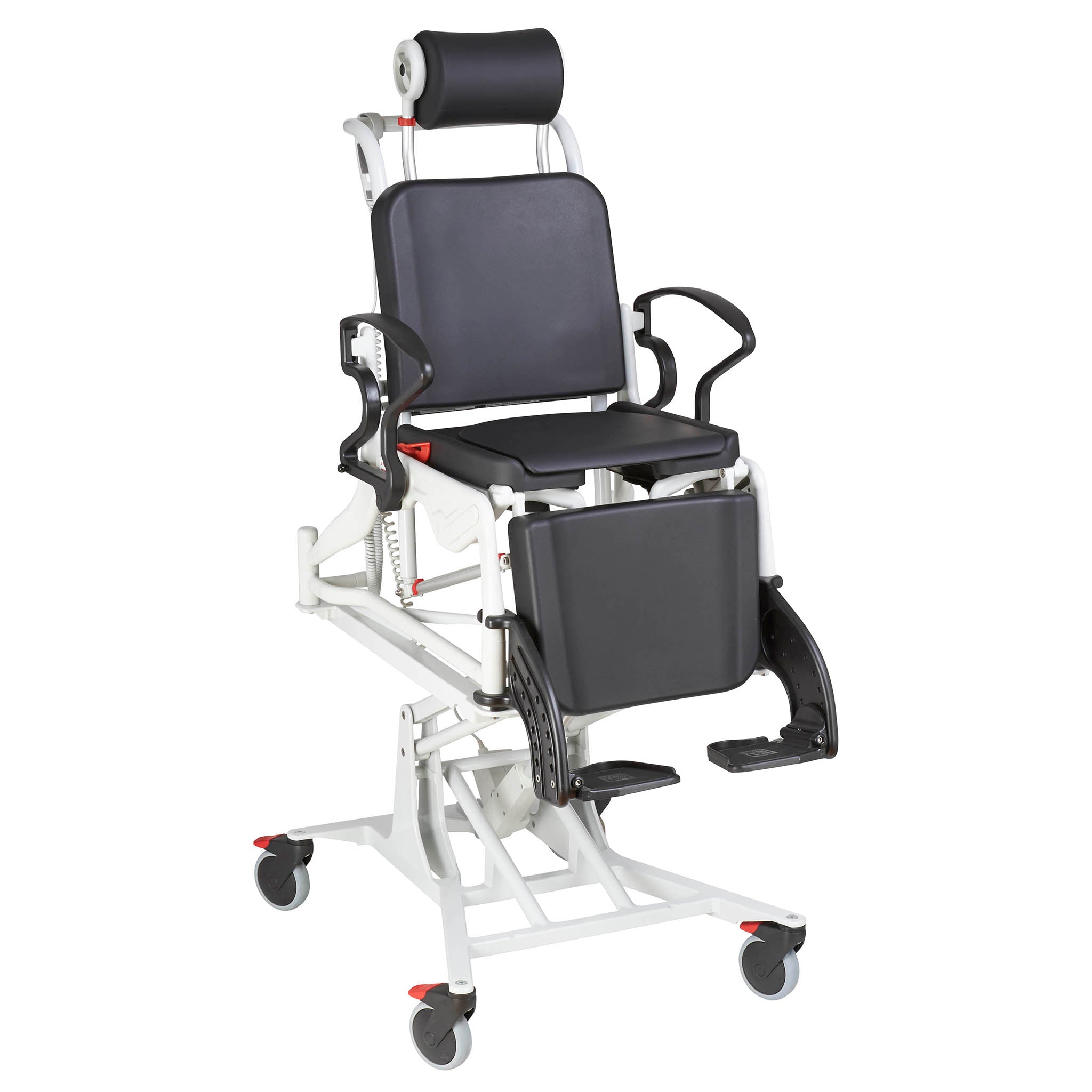 TR Equipment Rebotec Phoenix Electric Height Adjustable Reclining Commode/ Shower Chair