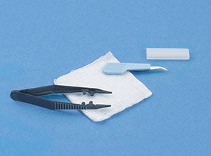 Suture Removal Kit Contains: 1 Iris Scissors, Straight, 4½
