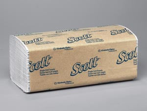 Scott S-Fold Towels, 1-Ply, 250 sheets/pk, 16 pk/cs