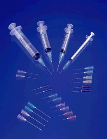 Syringe & Needle, Luer Lock, 3cc, Low Dead Space Plunger, 22G x ¾", 100/bx, 10 bx/cs