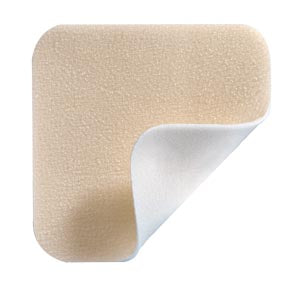 Soft Silicone Thin Foam Dressing, 4" x 4", 5/bx, 10 bx/cs