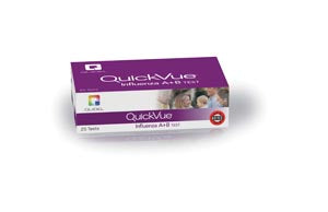 QuickVue® Influenza A+B Test, Dipstick Format, Identifies Type A, Type B, or Both, Two-Color Endpoint, CLIA Waived, 25 test/kit