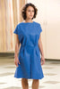 Exam Gown, Non-Woven, 30" x 42", Blue, 50/cs