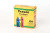Crayola Bandages, ¾" x 3" Strips, Latex Free (LF), Assorted (red, yellow & blue), 100/bx, 12 bx/cs