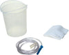 Enema Bag/ Bucket Set, 1500mL Bucket, 60" Tubing, Pre-Lubricated Tip, Slide Clamp, Soap Packet & Waterproof Drape, 50/cs