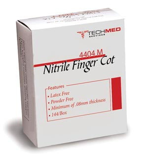 Nitrile Finger Cots, Medium, 144/bx