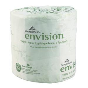 Embossed Bathroom Tissue, 2-Ply, White, 4½