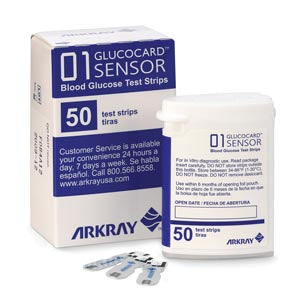GLUCOCARD® Sensor Test Strips, 50 Count, CLIA Waived (Minimum Expiry Lead is 60 days)