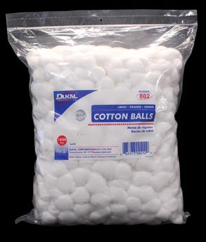 Dukal Cotton Balls, Medium, 2000/bg, 2 bg/cs