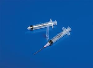 Syringe Only, 6mL, Luer Lock Tip, 0.2cc Graduations, 50/bx, 10 bx/cs