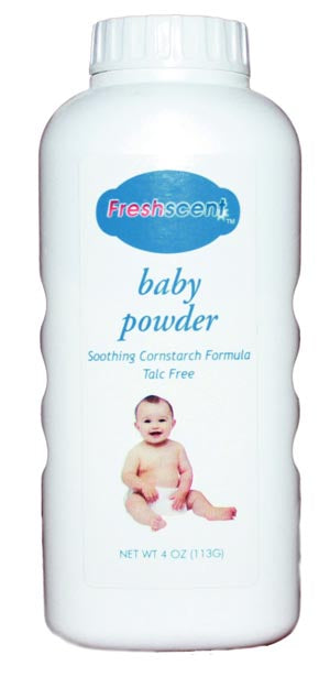 Baby Powder, Talc-Free, Soothing Cornstarch Formula, 4 oz, 48/cs